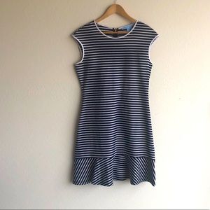 Draper James Blue and White Striped dress